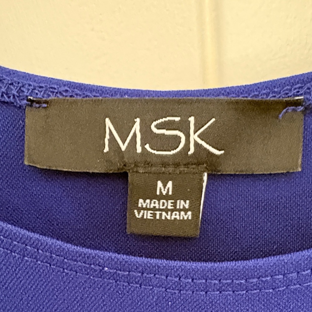 MSK Sleeveless Scoop-Neck Maxi Dress in Royal Blue - Picture 3 of 5